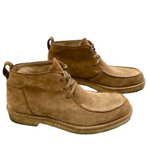 Vince Colter Chukka Boots in Tobacco Suede, Size US 10M EUR 44
